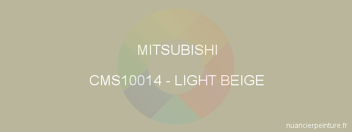 Peinture Mitsubishi CMS10014 Light Beige
