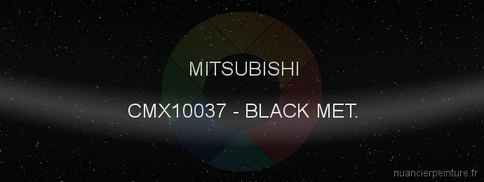 Peinture Mitsubishi CMX10037 Black Met.