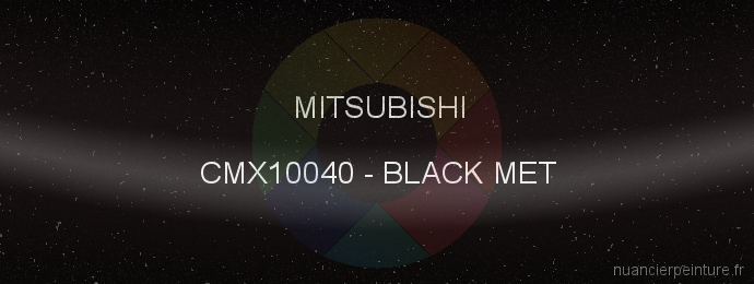 Peinture Mitsubishi CMX10040 Black Met