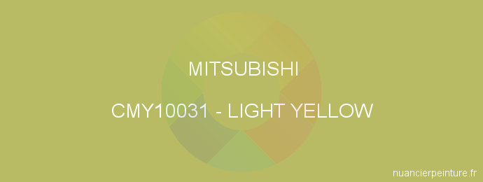 Peinture Mitsubishi CMY10031 Light Yellow