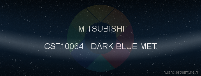 Peinture Mitsubishi CST10064 Dark Blue Met.