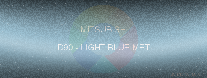 Peinture Mitsubishi D90 Light Blue Met.