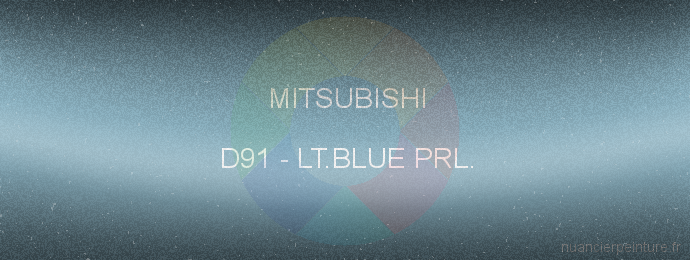 Peinture Mitsubishi D91 Lt.blue Prl.