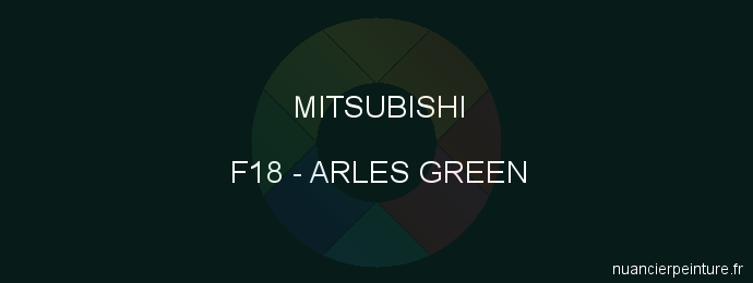 Peinture Mitsubishi F18 Arles Green