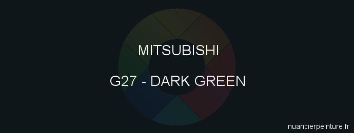 Peinture Mitsubishi G27 Dark Green