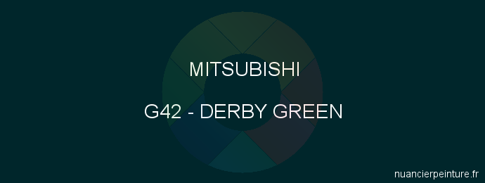Peinture Mitsubishi G42 Derby Green