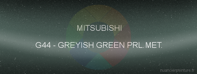 Peinture Mitsubishi G44 Greyish Green Prl.met.