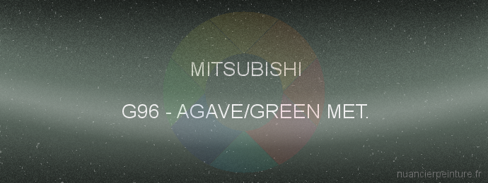 Peinture Mitsubishi G96 Agave/green Met.