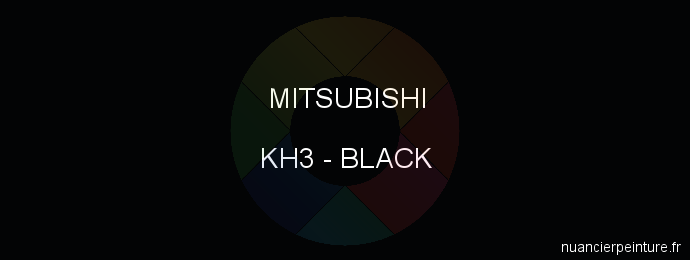 Peinture Mitsubishi KH3 Black