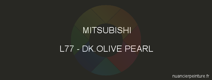 Peinture Mitsubishi L77 Dk.olive Pearl