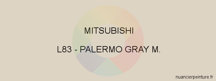 Peinture Mitsubishi L83 Palermo Gray M.