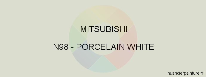 Peinture Mitsubishi N98 Porcelain White
