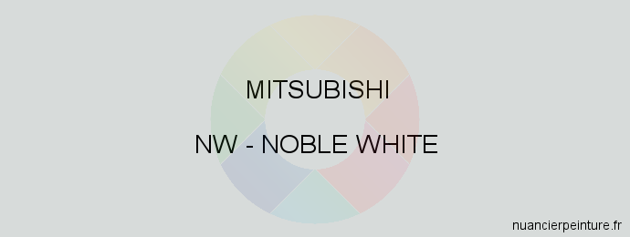 Peinture Mitsubishi NW Noble White
