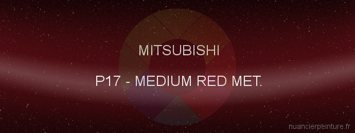 Peinture Mitsubishi P17 Medium Red Met.
