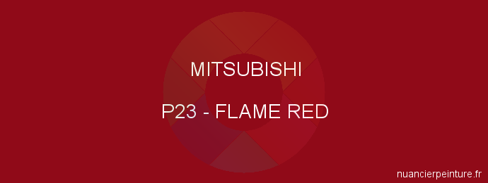 Peinture Mitsubishi P23 Flame Red