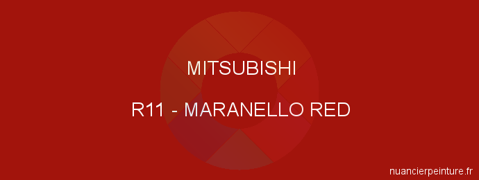 Peinture Mitsubishi R11 Maranello Red