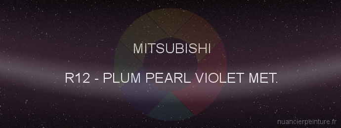 Peinture Mitsubishi R12 Plum Pearl Violet Met.