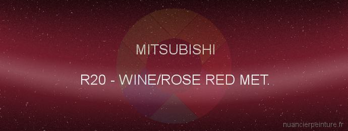 Peinture Mitsubishi R20 Wine/rose Red Met.
