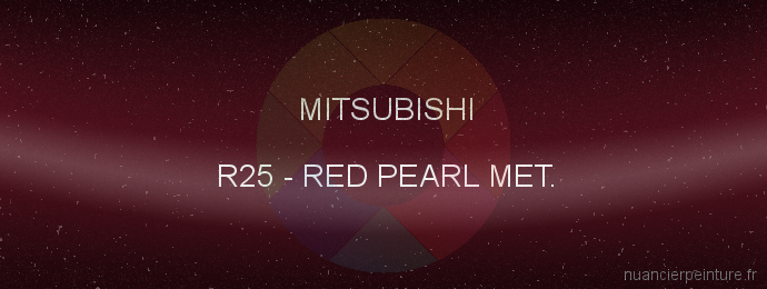 Peinture Mitsubishi R25 Red Pearl Met.