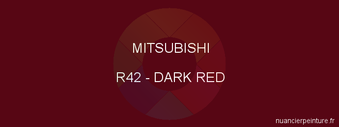 Peinture Mitsubishi R42 Dark Red