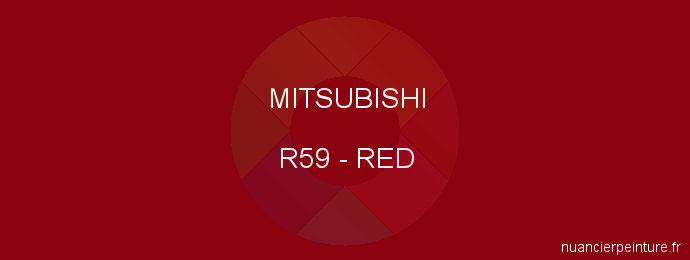 Peinture Mitsubishi R59 Red