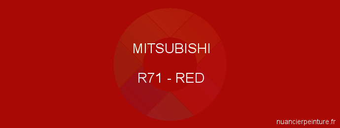 Peinture Mitsubishi R71 Red