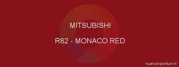 Peinture Mitsubishi R82 Monaco Red