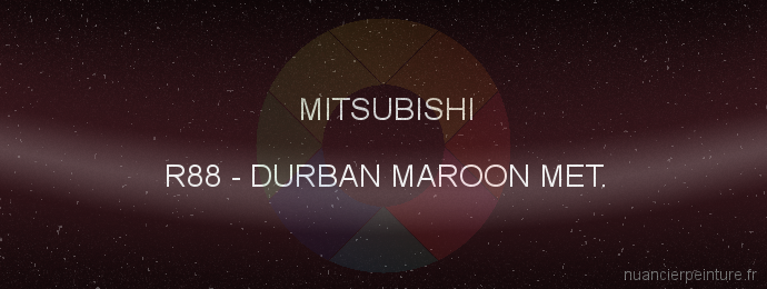 Peinture Mitsubishi R88 Durban Maroon Met.