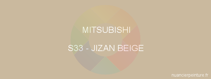 Peinture Mitsubishi S33 Jizan Beige