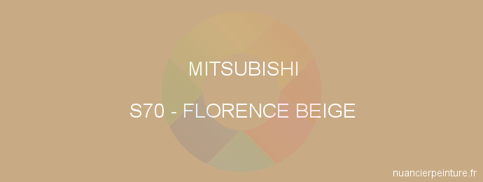Peinture Mitsubishi S70 Florence Beige