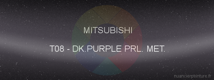 Peinture Mitsubishi T08 Dk.purple Prl. Met.