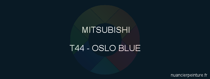 Peinture Mitsubishi T44 Oslo Blue