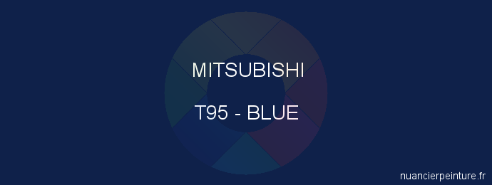 Peinture Mitsubishi T95 Blue