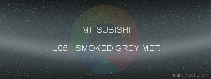 Peinture Mitsubishi U05 Smoked Grey Met.