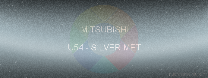 Peinture Mitsubishi U54 Silver Met.