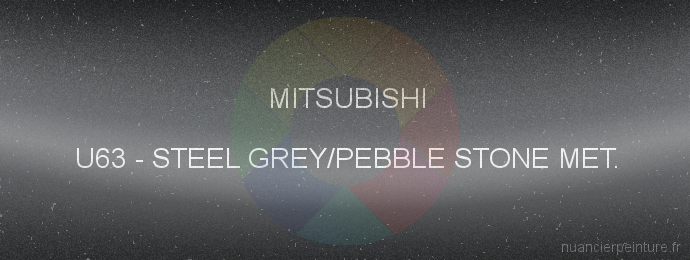 Peinture Mitsubishi U63 Steel Grey/pebble Stone Met.