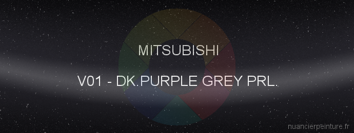 Peinture Mitsubishi V01 Dk.purple Grey Prl.