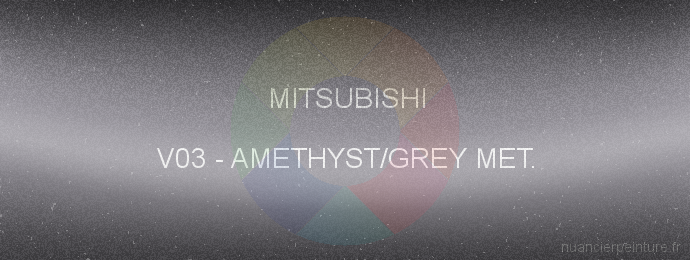 Peinture Mitsubishi V03 Amethyst/grey Met.