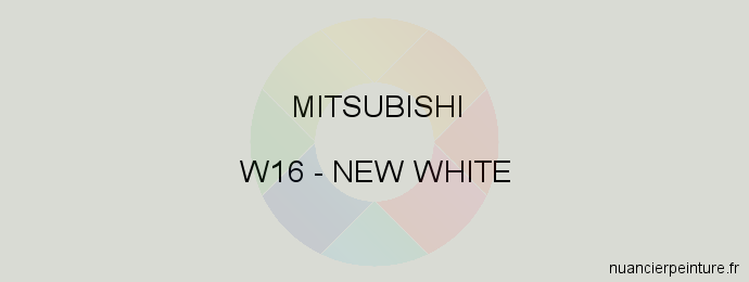 Peinture Mitsubishi W16 New White