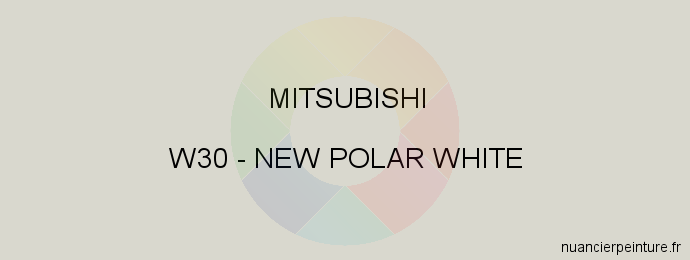 Peinture Mitsubishi W30 New Polar White