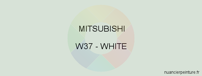 Peinture Mitsubishi W37 White