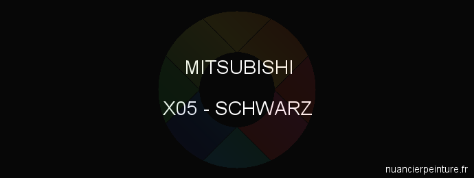 Peinture Mitsubishi X05 Schwarz