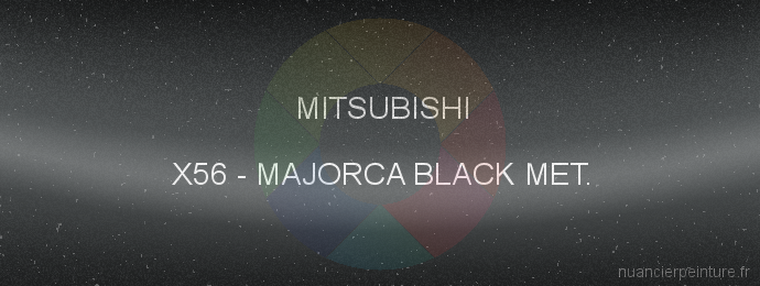 Peinture Mitsubishi X56 Majorca Black Met.