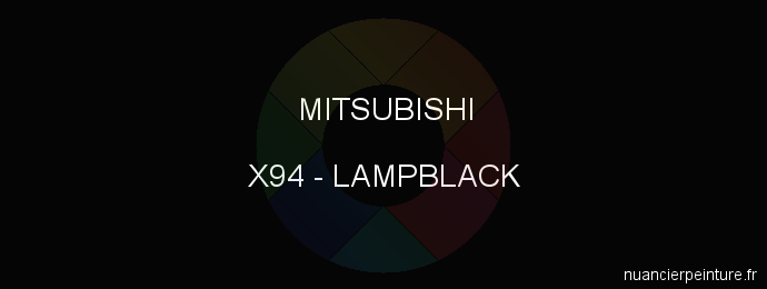 Peinture Mitsubishi X94 Lampblack