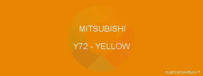 Peinture Mitsubishi Y72 Yellow