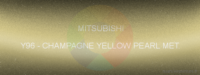 Peinture Mitsubishi Y96 Champagne Yellow Pearl Met.