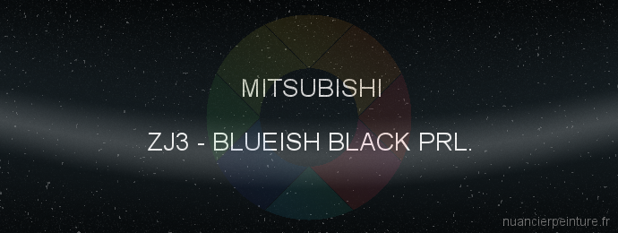 Peinture Mitsubishi ZJ3 Blueish Black Prl.