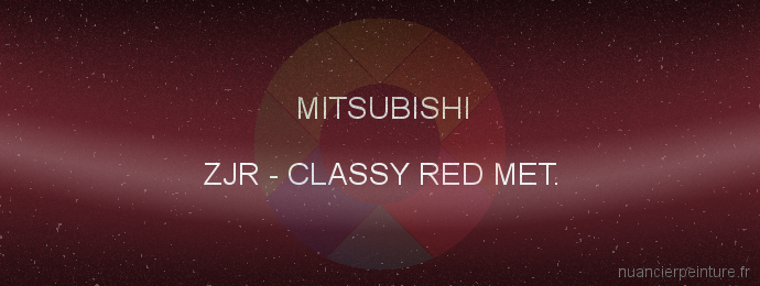Peinture Mitsubishi ZJR Classy Red Met.