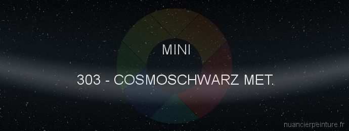 Peinture Mini 303 Cosmoschwarz Met.