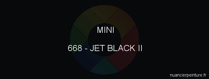 Peinture Mini 668 Jet Black Ii